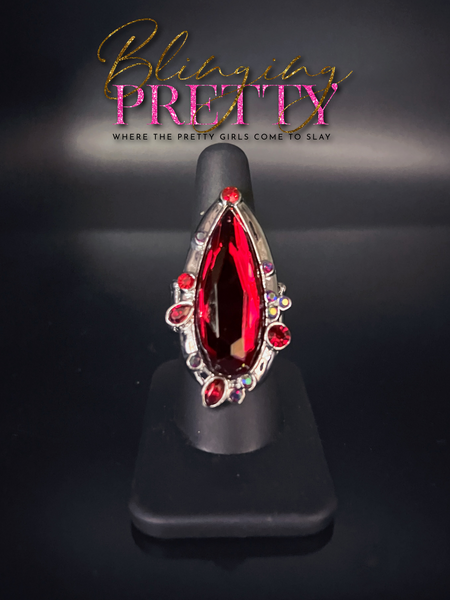 Paparazzi Rings - Sparkle Smitten - Red