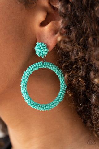 Paparazzi Earrings - Be All You Can BEAD - Blue