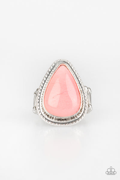 Paparazzi  Ring -  Mojave Mist - Pink - SHOPBLINGINGPRETTY