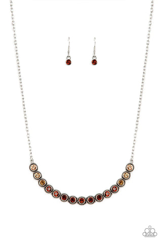 Paparazzi  Necklace- Throwing SHADES - Brown