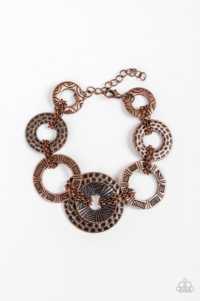 Paparazzi Bracelet - Way Wild - Copper - SHOPBLINGINGPRETTY