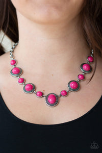 Paparazzi  Necklace -  Voyager Vibes - Pink