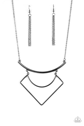 Paparazzi  Necklace- Egyptian Edge - Black