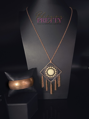Paparazzi Necklace & Bracelet Set - Copper