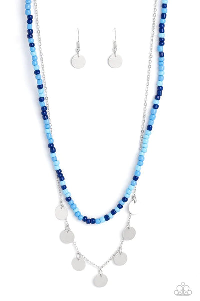 Paparazzi Necklace - Comet Candy - Blue