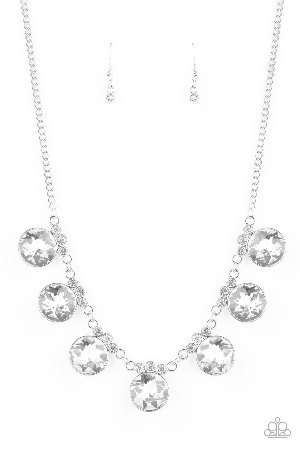 Paparazzi Necklaces- GLOW-Getter Glamour - White 2020 Convention Exclusives - SHOPBLINGINGPRETTY