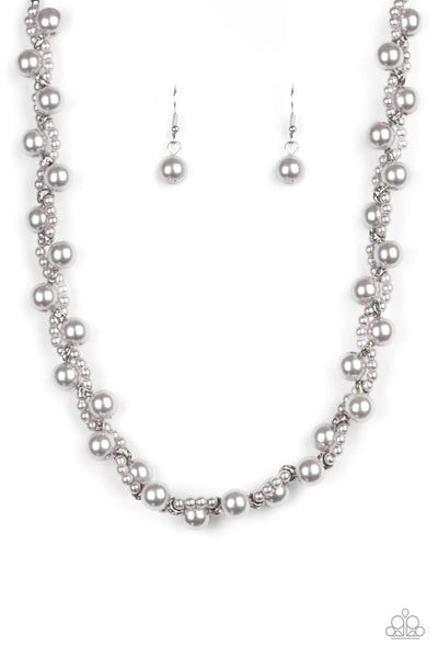 Paparazzi Necklace-  Uptown Opulence - Silver