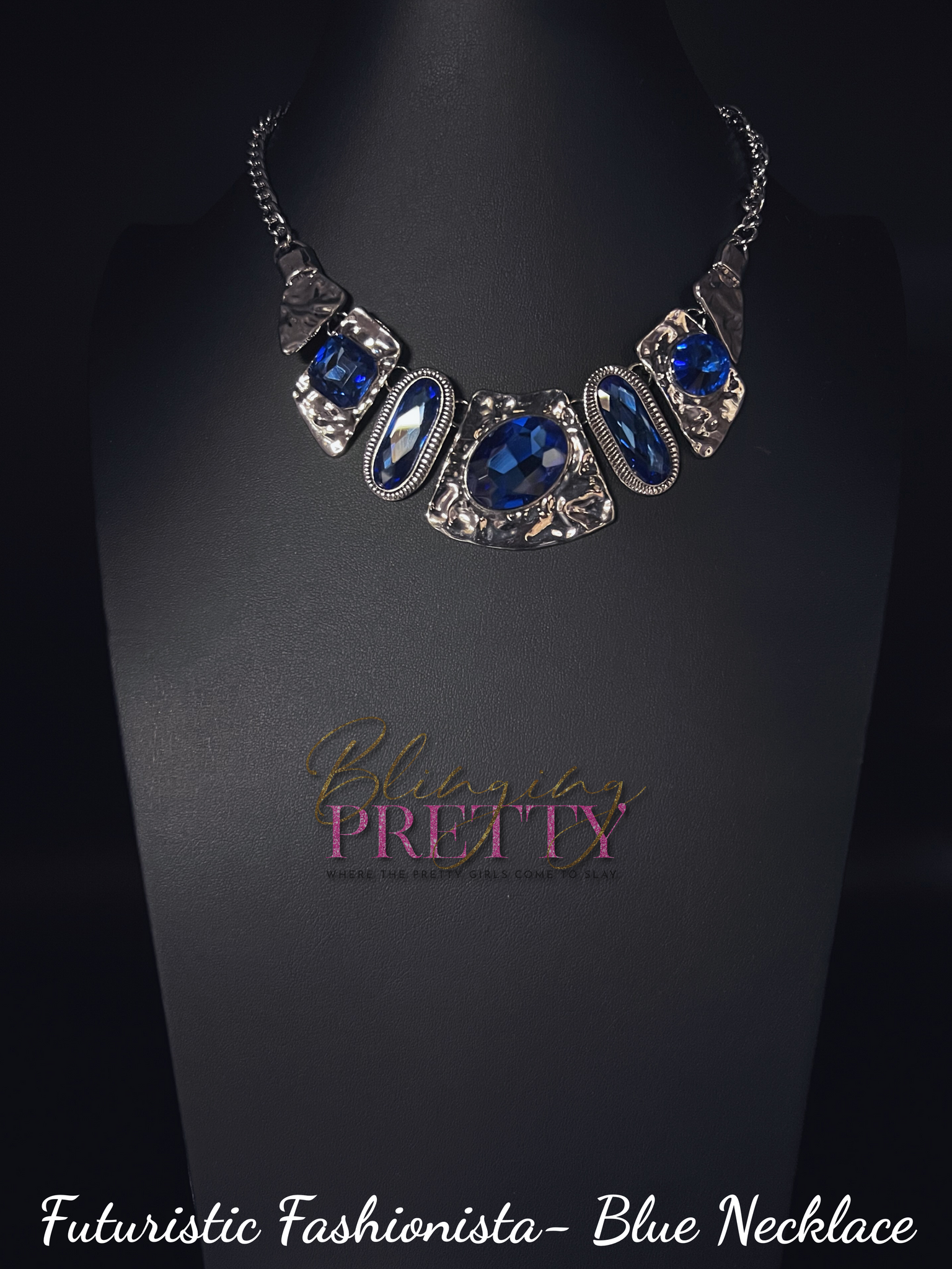 Paparazzi Necklaces - Futuristic Fashionista - Blue