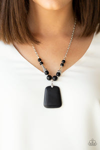 Paparazzi Necklaces - Sandstone Oasis - Black