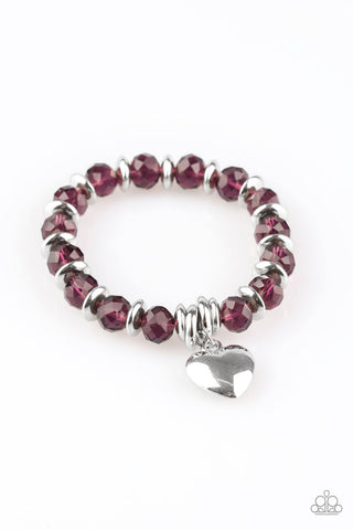 Paparazzi Bracelet - Need I Say AMOUR? -Purple - SHOPBLINGINGPRETTY