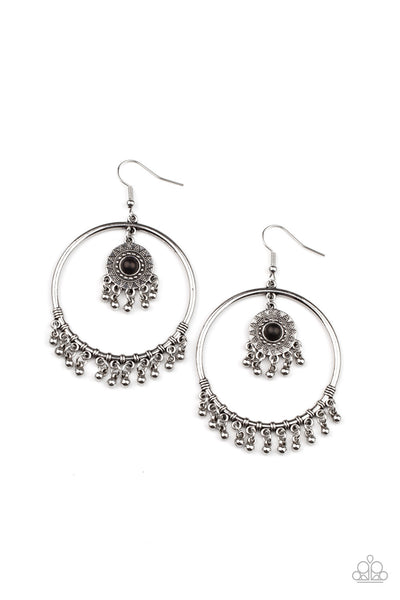 Paparazzi Earrings  -  Sunny Equinox - Black