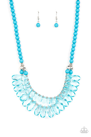 Paparazzi Necklace - All Across The GLOBETROTTER - Blue