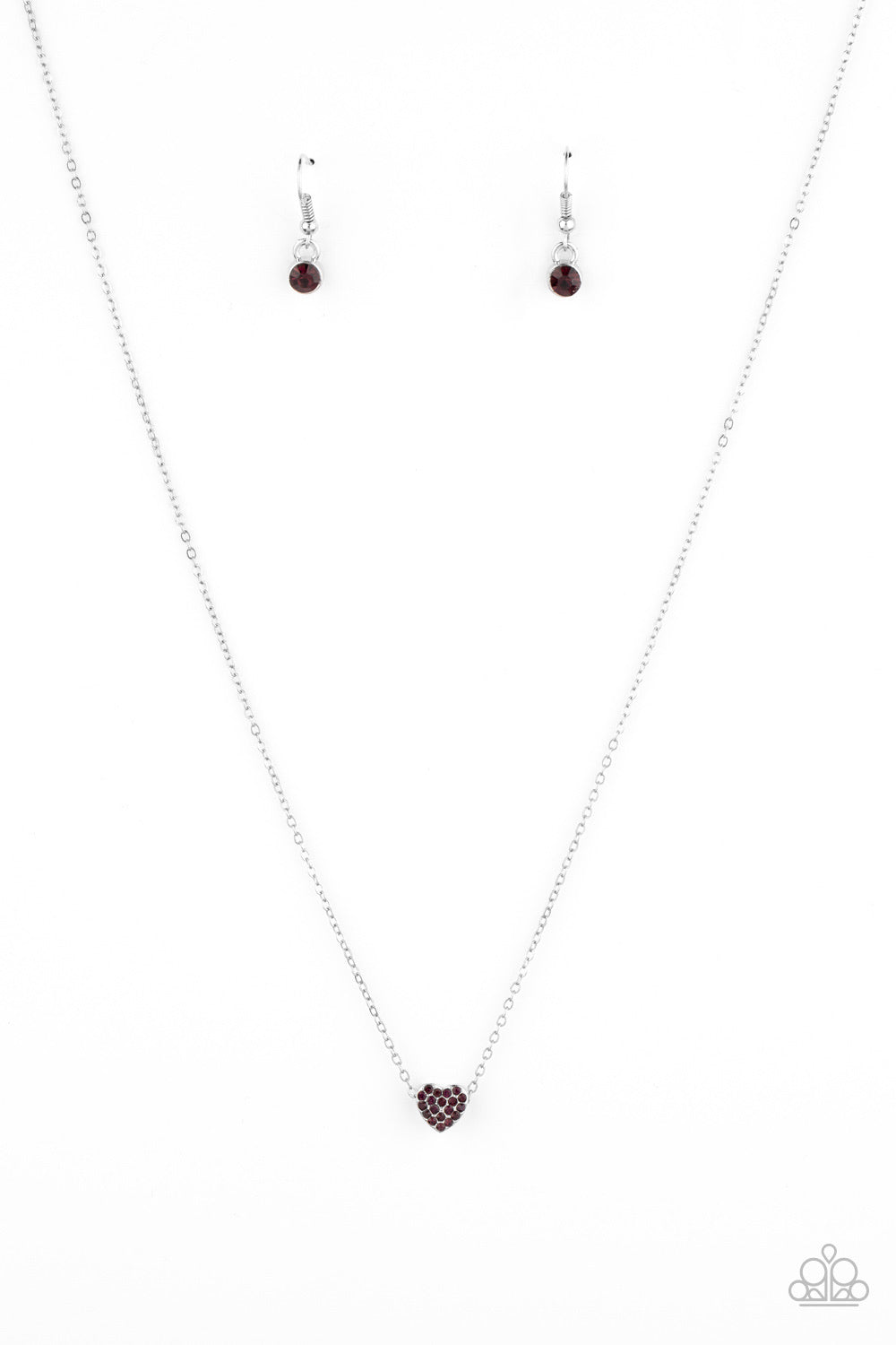 Paparazzi Necklaces -  Hit Em Where It HEARTS - Purple