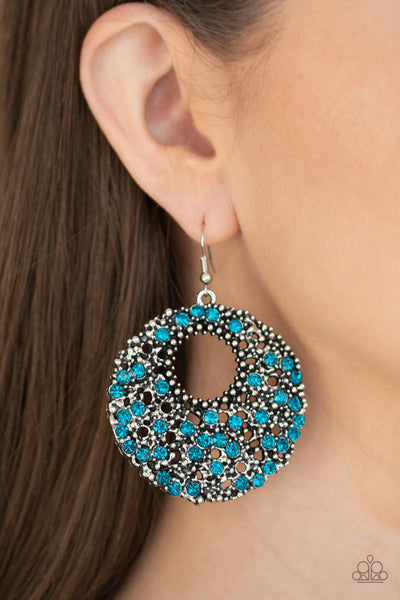 Paparazzi Earrings - Starry Showcase - Blue - SHOPBLINGINGPRETTY