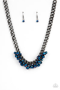 Paparazzi Necklaces - Galactic Knockout - Blue