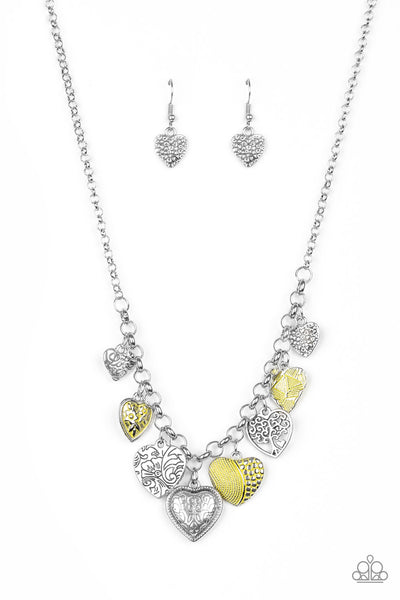 Paparazzi Necklace- Grow Love - Yellow - SHOPBLINGINGPRETTY