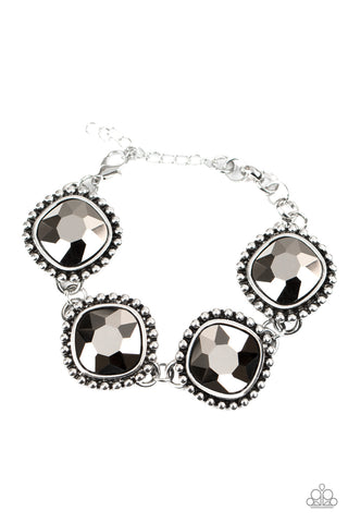 Paparazzi Bracelet - Megawatt - Silver (2020 Convention Exclusives) - SHOPBLINGINGPRETTY