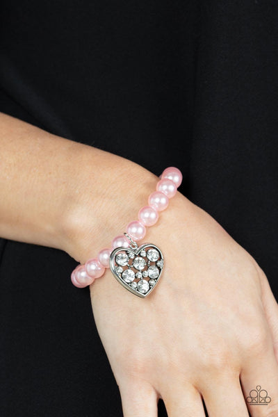 Paparazzi Bracelets - Cutely Crushing - Pink