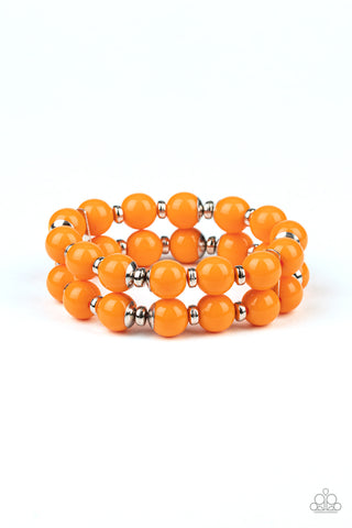 Paparazzi Bracelet - Bubble Blast Off- Orange