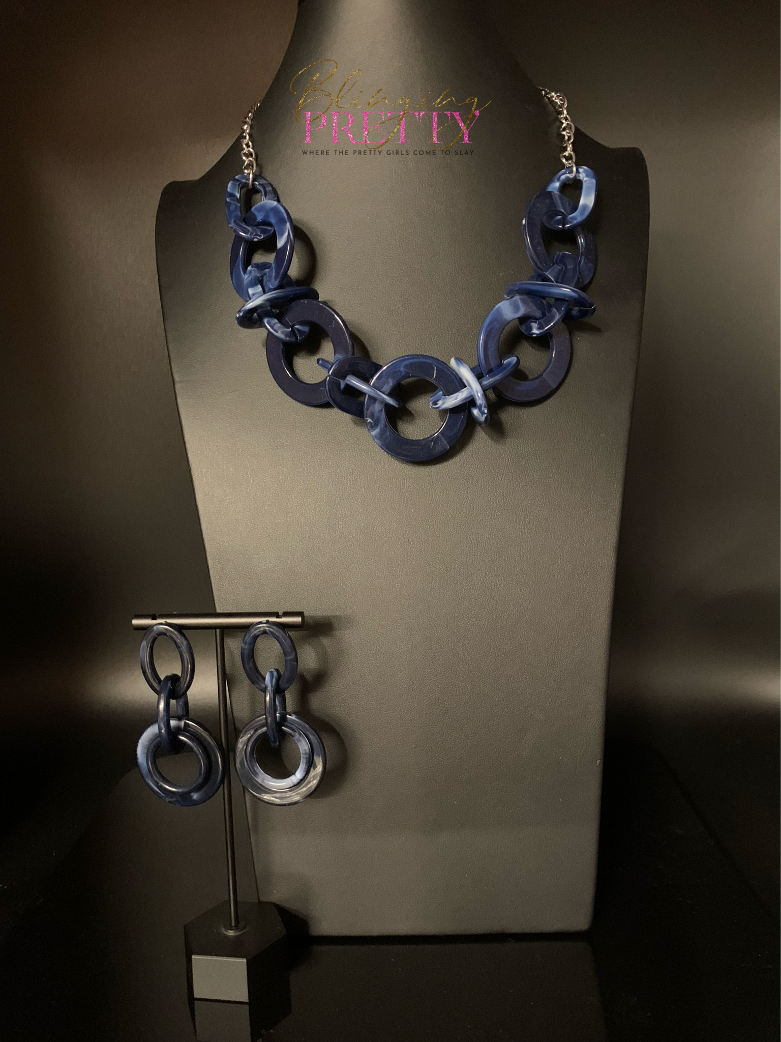 Paparazzi Necklace & Earring Set - Blue