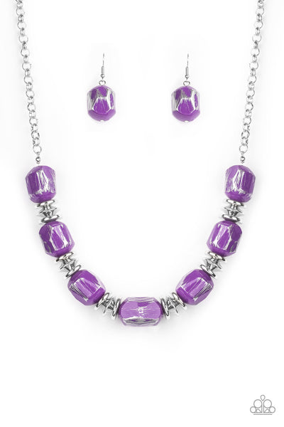 Paparazzi Necklaces - Girl Grit - Purple