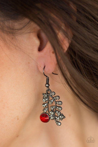 Paparazzi Earrings - Make You Vine - Red - SHOPBLINGINGPRETTY