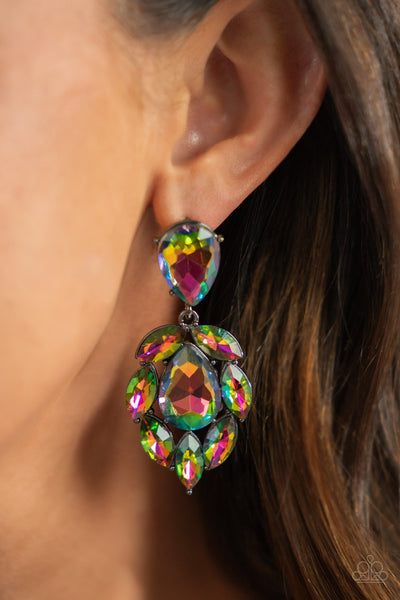 Paparazzi Earrings -Galactic Go-Getter - Multi (February 2022 Life Of The Party)