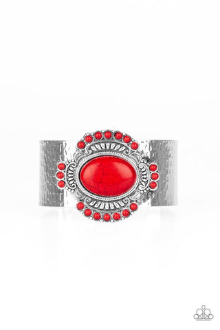 Paparazzi Bracelet- Canyon Crafted - Red - SHOPBLINGINGPRETTY