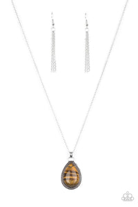 Paparazzi  Necklace -  On The Home Frontier - Brown