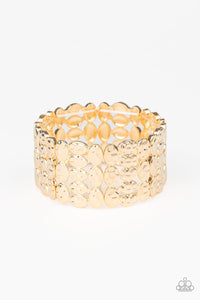 Paparazzi Bracelet - Tectonic Texture - Gold