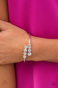 Paparazzi Bracelets- Defying Dazzle - White (February 2021 Fashion Fix)