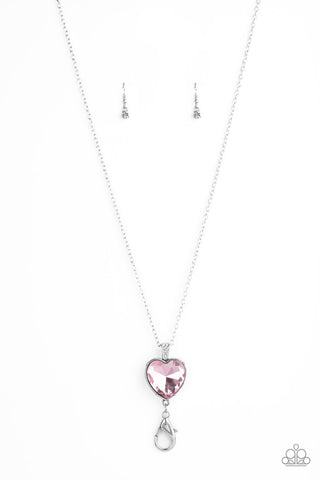 Paparazzi Necklaces - Lovely Luminosity - Pink