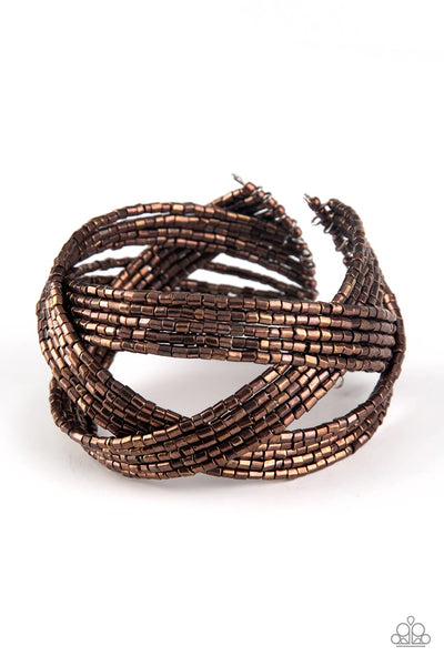 Paparazzi  Bracelet - Shooting Stars - Copper