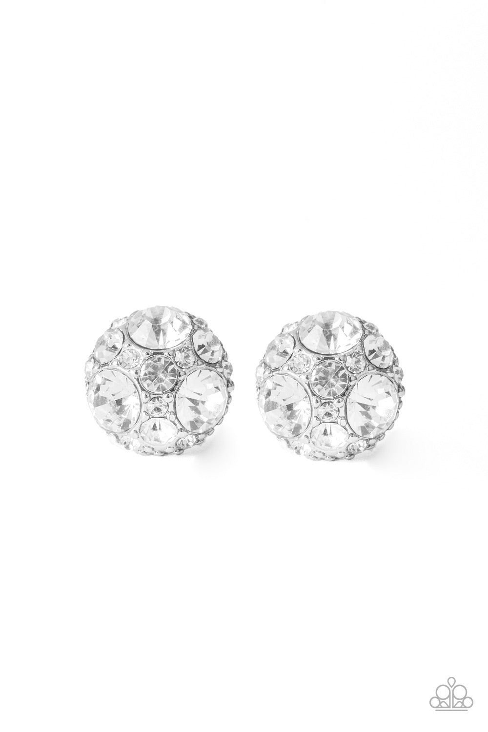 Paparazzi Earrings - Diamond Daze - White