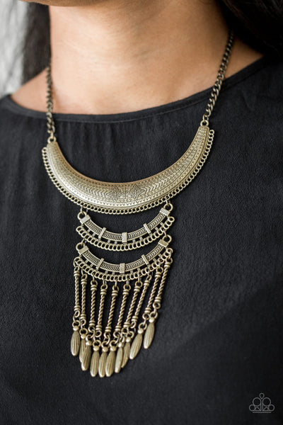 Paparazzi Necklaces - Eastern Empress - Brass