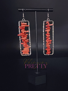 Paparazzi Earrings -  Don’t QUARRY, Be Happy - Red