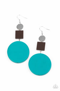 Paparazzi Earrings-  Modern Materials - Blue