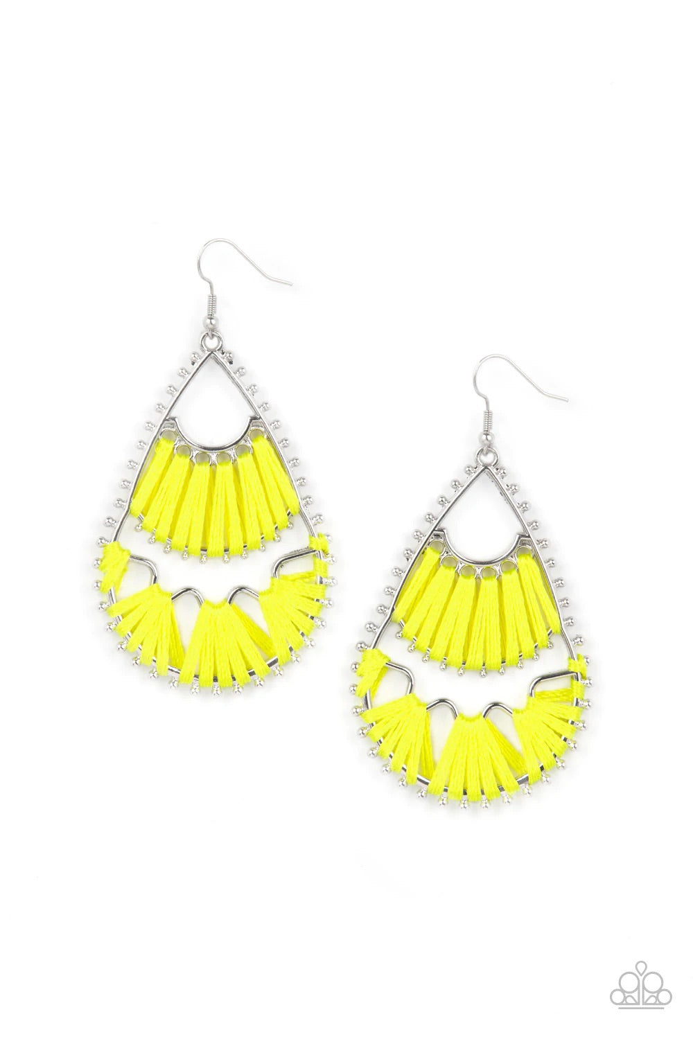 Paparazzi Earrings -  Samba Scene - Yellow