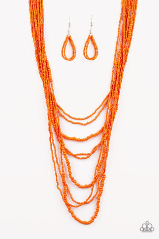 Paparazzi Necklaces - Totally Tonga - Orange