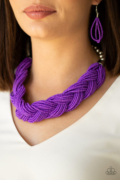 Paparazzi Necklace - The Great Outback - Purple - SHOPBLINGINGPRETTY