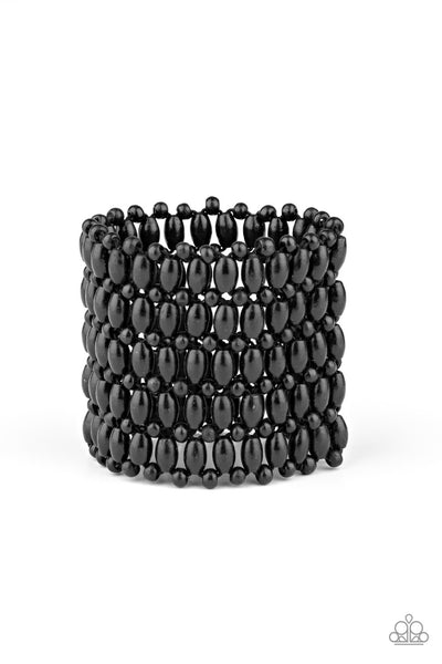 Paparazzi Bracelets - Way Down In Kokomo - Black