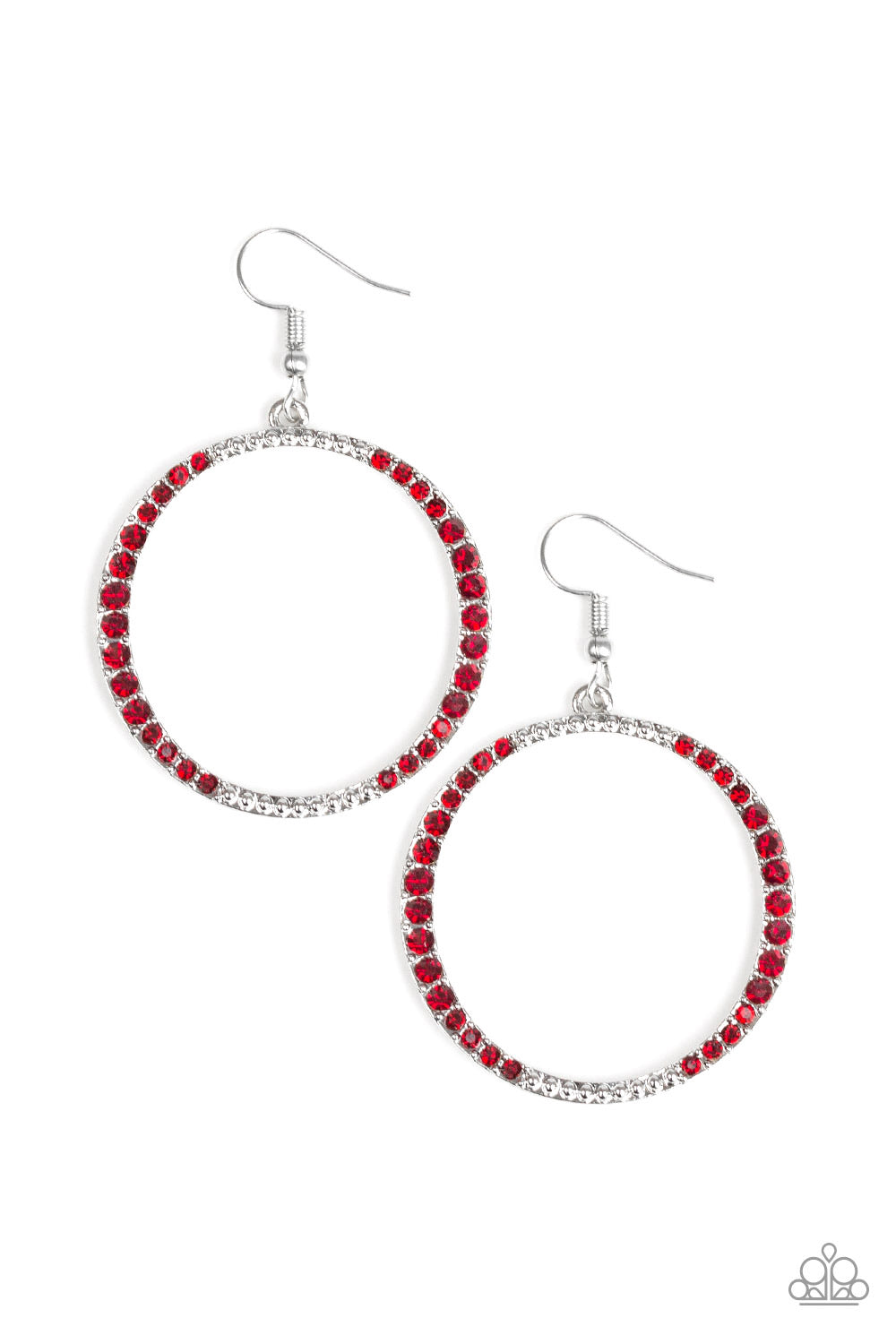 Paparazzi Earrings - Risky Ritz - Red - SHOPBLINGINGPRETTY