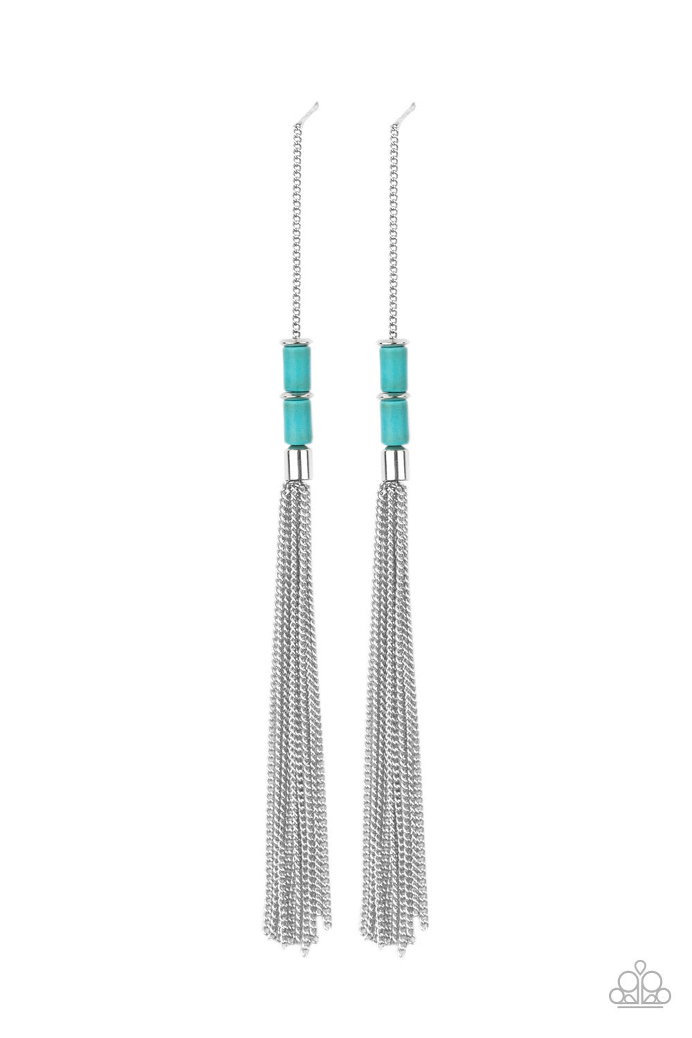 Paparazzi Earrings  - Windblown - Blue