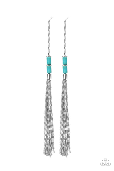 Paparazzi Earrings  - Windblown - Blue