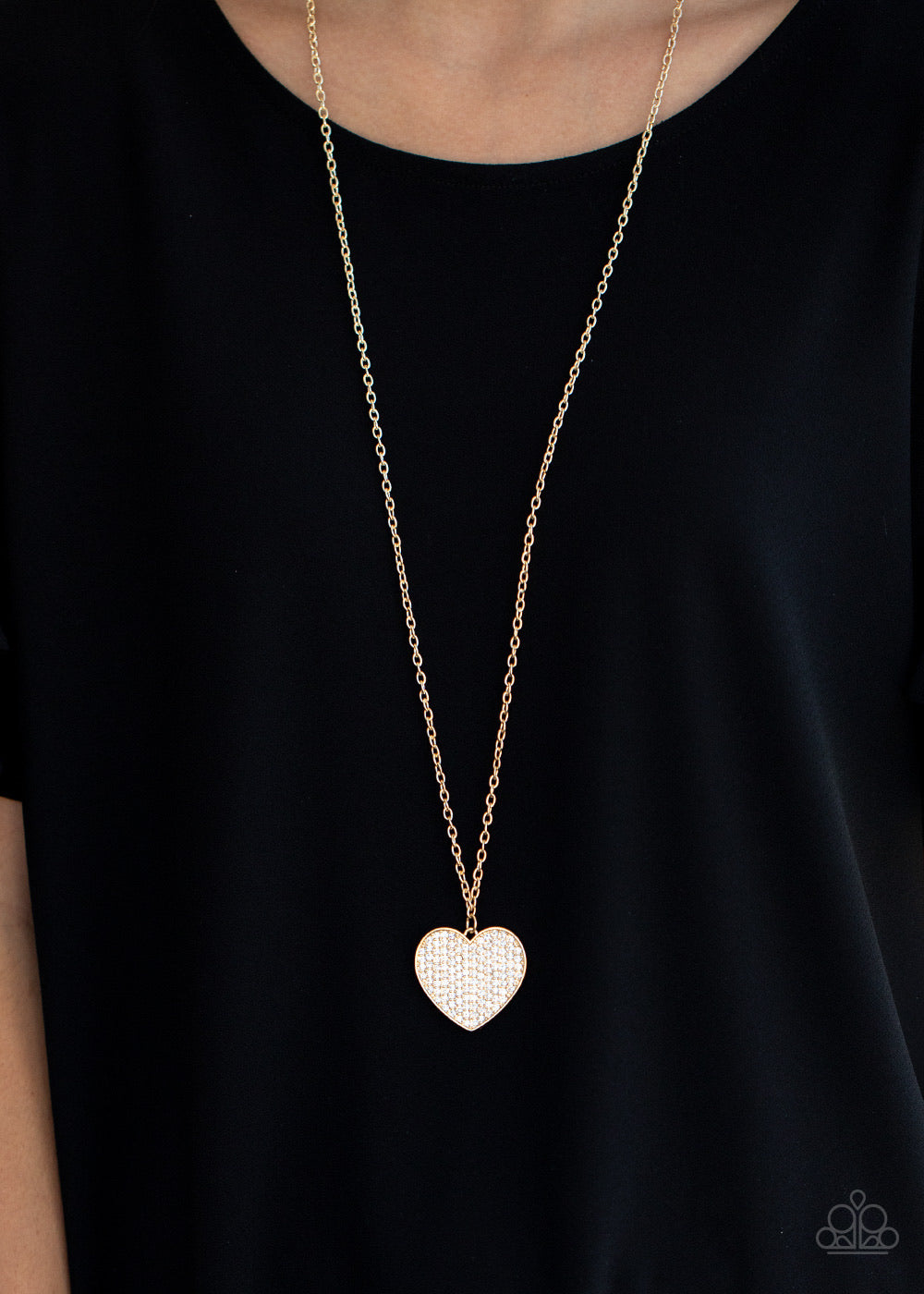 Paparazzi Necklaces -Have To Learn The HEART Way - Gold