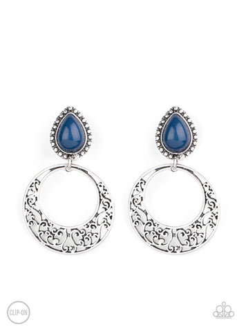 Paparazzi Earrings -  Exotic Escape - Blue