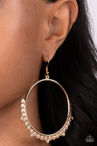 Paparazzi Earrings - Ultra Untamable - Gold