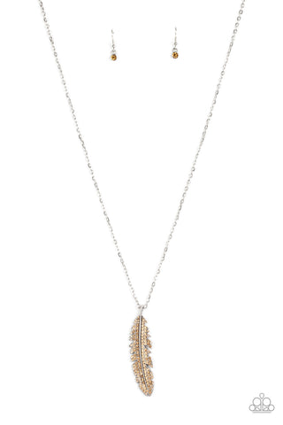 Paparazzi  Necklace -  Soaring High - Brown