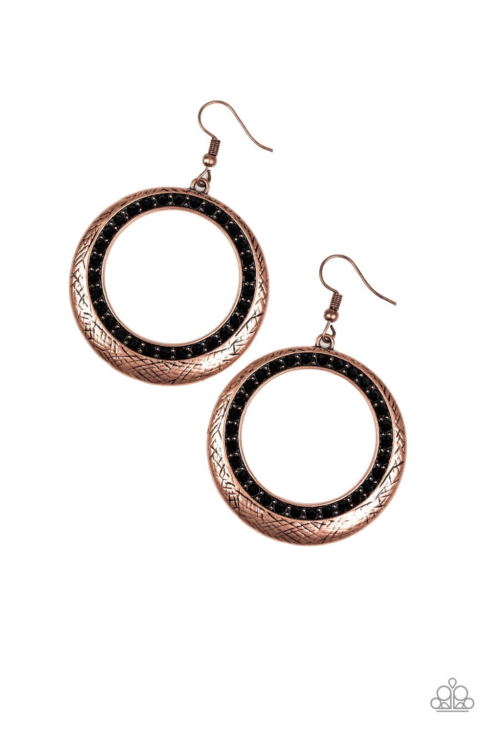 Paparazzi Earring - Go Go Glow - Copper