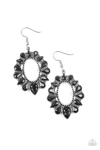 Paparazzi Earrings - Fashionista Flavor - Black - SHOPBLINGINGPRETTY